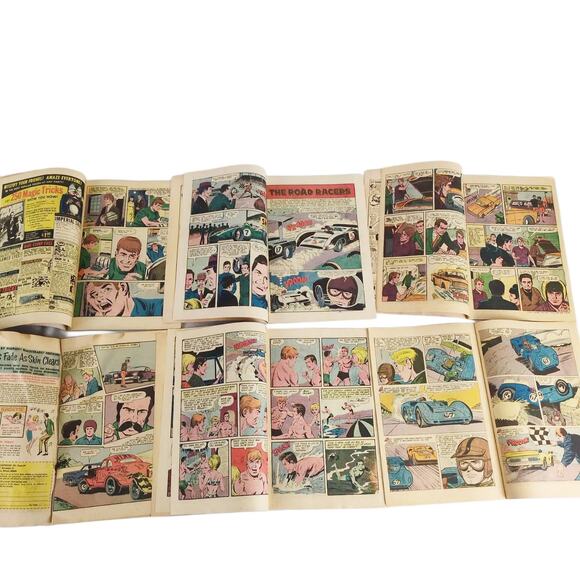 Set of 6 Hot Rod Grand Prix Drag N' Wheels 1960s Silver Age Charlton Comic Books - Picture 7 of 9